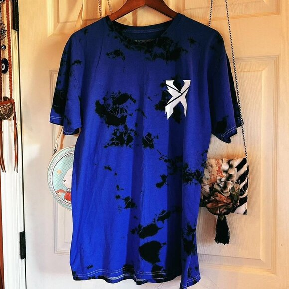 Excision merch- blue tye dye evolution tee - Picture 2 of 4